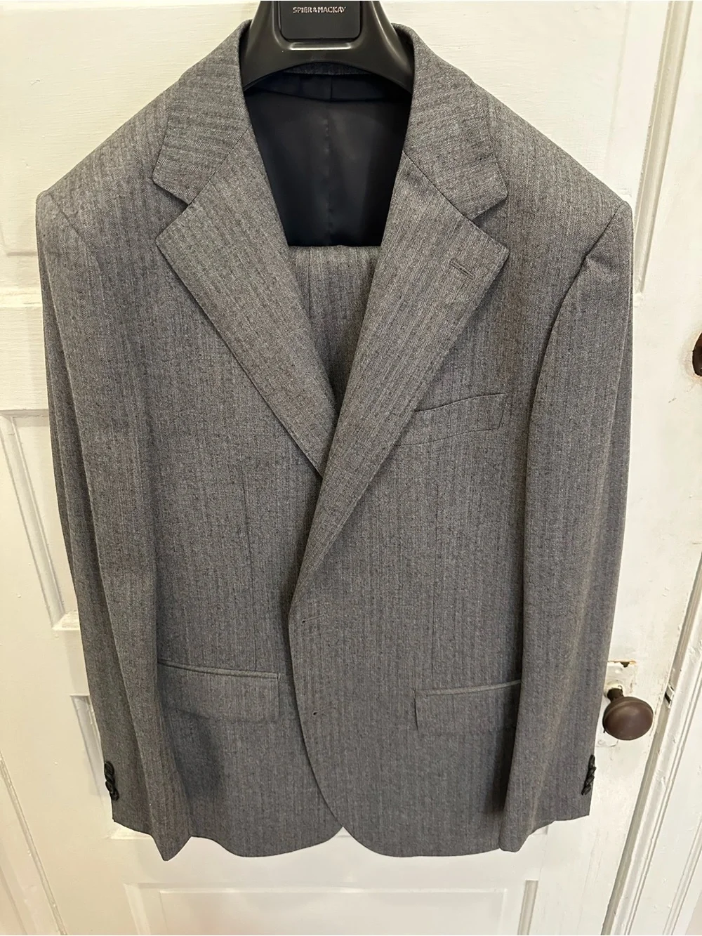 Spier & Mackay 3-Piece Suit - Gray Brushed Herringbone